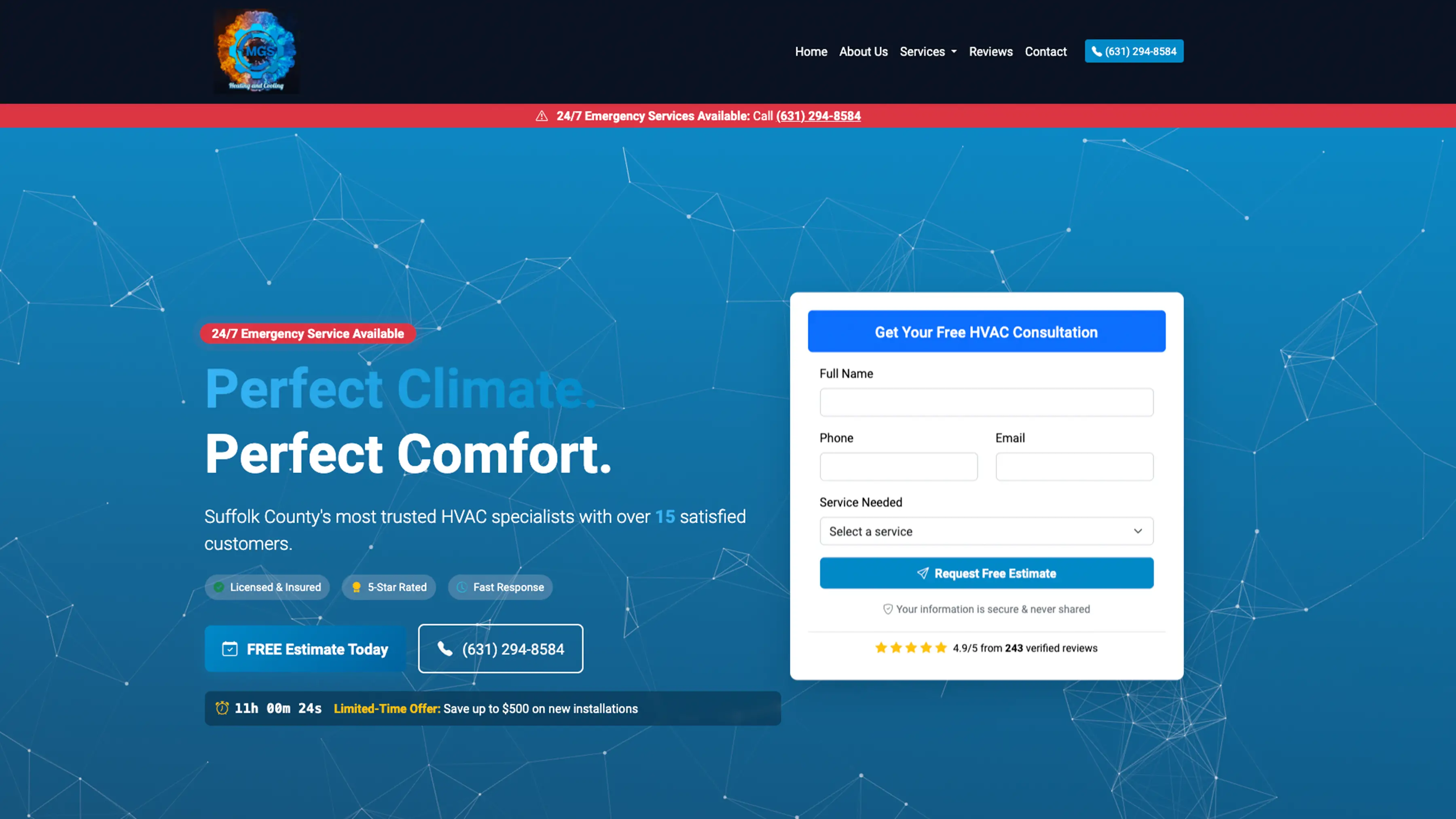 Plataforma de Servicios HVAC de Alto Impacto